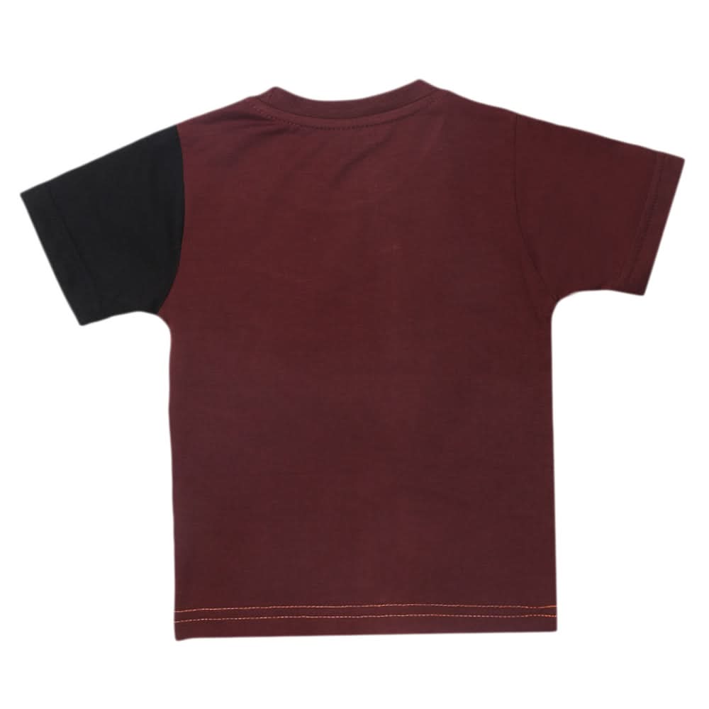 Boys Half Sleeves T-Shirt - Brown, Kids, Boys T-Shirts, Chase Value, Chase Value
