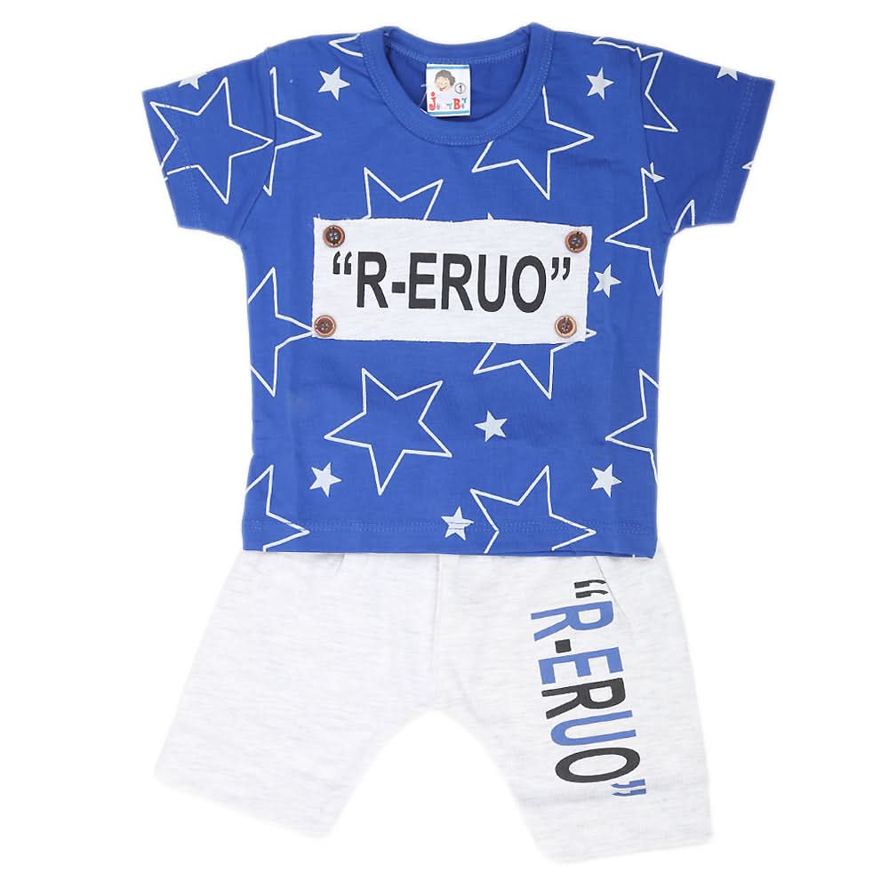 Newborn Boys Half Sleeves Suit - Blue, Kids, NB Boys Sets And Suits, Chase Value, Chase Value