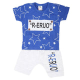 Newborn Boys Half Sleeves Suit - Blue, Kids, NB Boys Sets And Suits, Chase Value, Chase Value