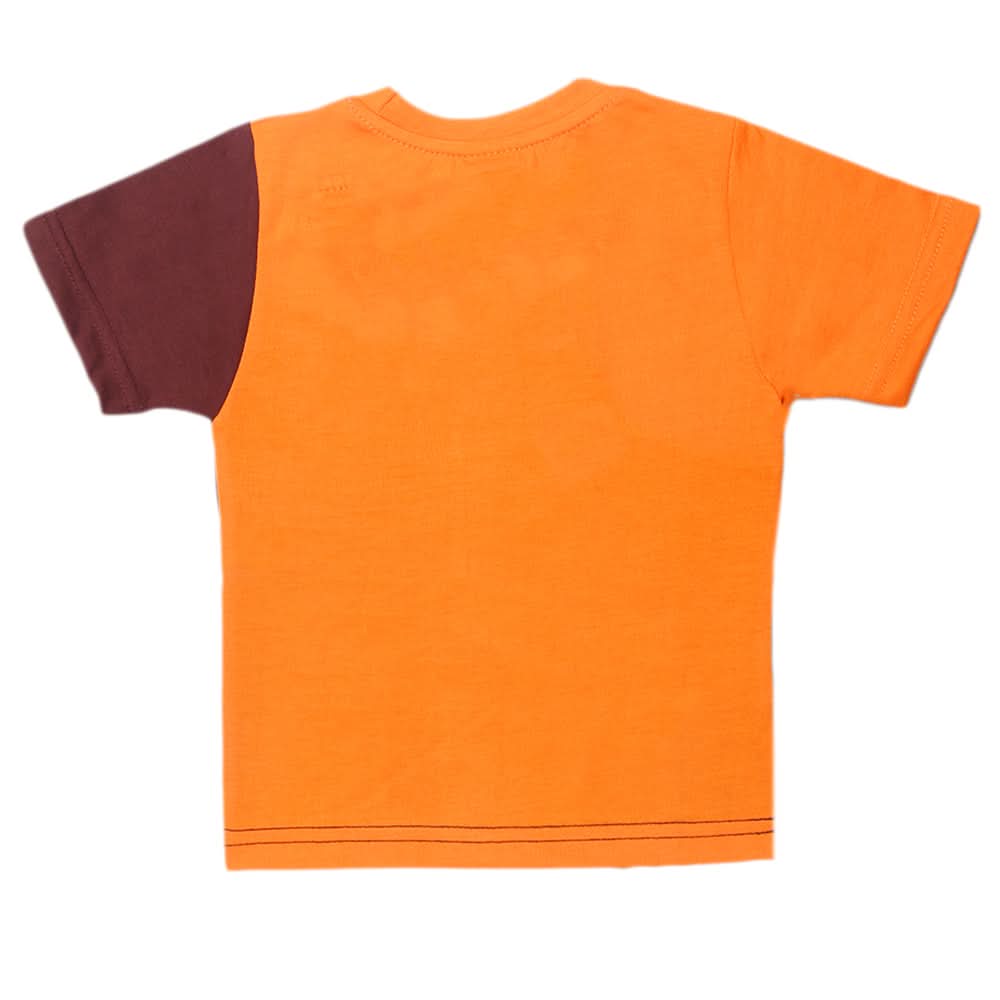 Boys Half Sleeves T-Shirt - Orange, Kids, Boys T-Shirts, Chase Value, Chase Value