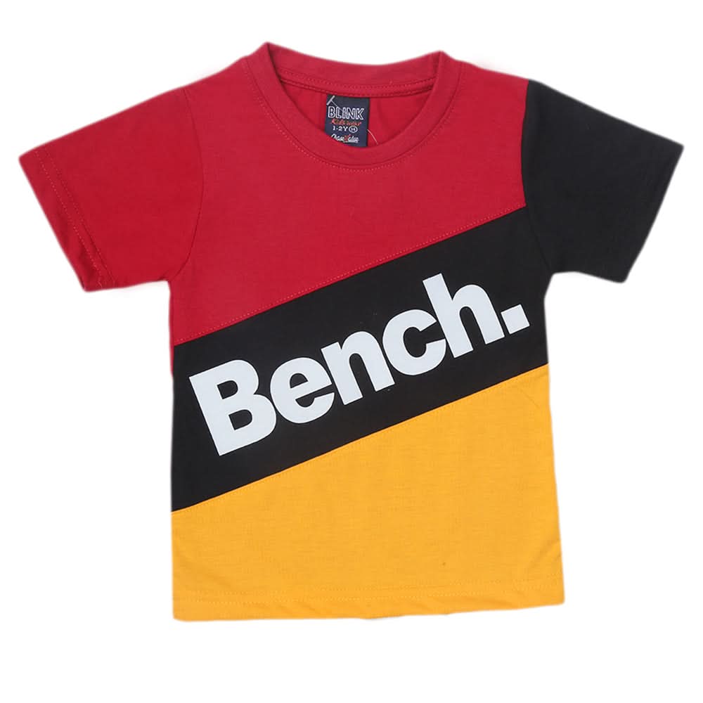 Boys Half Sleeves T-Shirt - Maroon, Kids, Boys T-Shirts, Chase Value, Chase Value