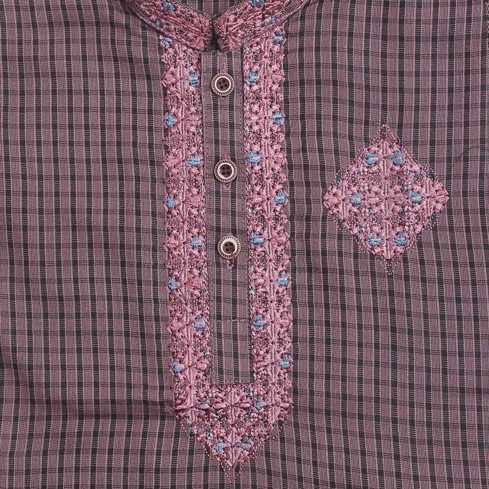 Boys Embroidered Shalwar Suit - Light Purple, Kids, Boys Shalwar Kameez, Chase Value, Chase Value
