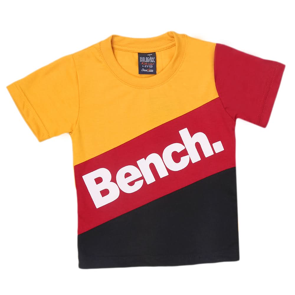 Boys Half Sleeves T-Shirt - Mustard, Kids, Boys T-Shirts, Chase Value, Chase Value