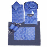 Newborn Sleeping Bag 7 Pcs Set Embroidered - Navy Blue, Kids, Sleeping Bags, Chase Value, Chase Value