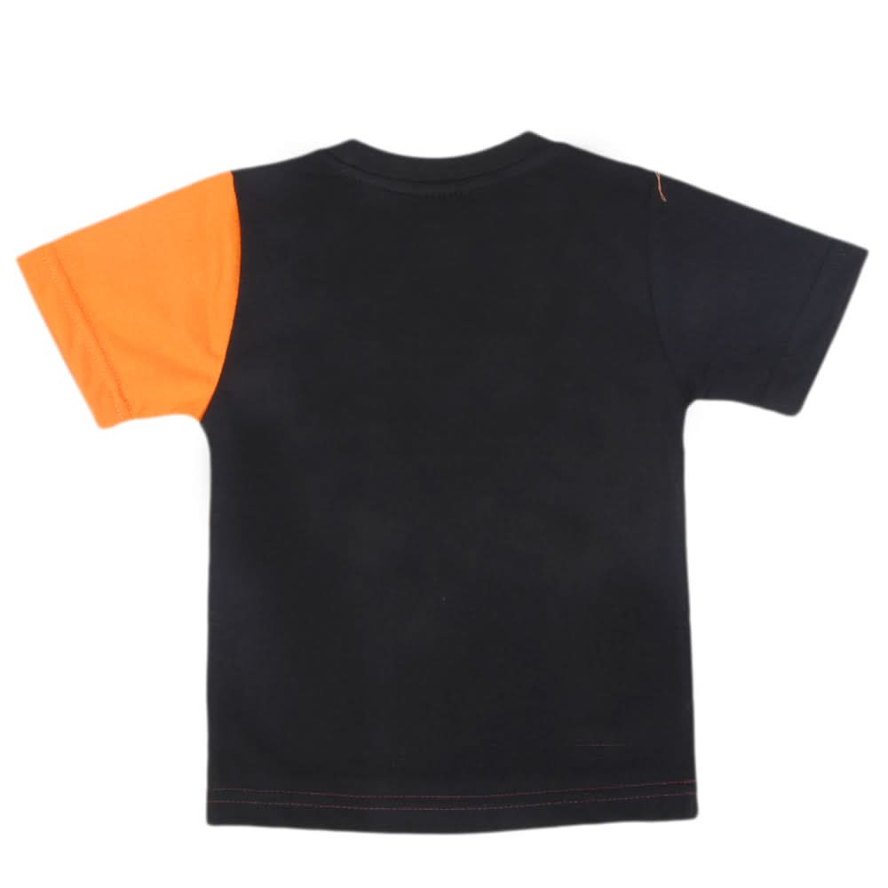 Boys Half Sleeves T-Shirt - Black, Kids, Boys T-Shirts, Chase Value, Chase Value