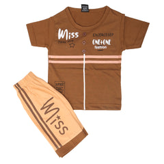 Boys Short Suit - Brown, Kids, Boys Sets And Suits, Chase Value, Chase Value
