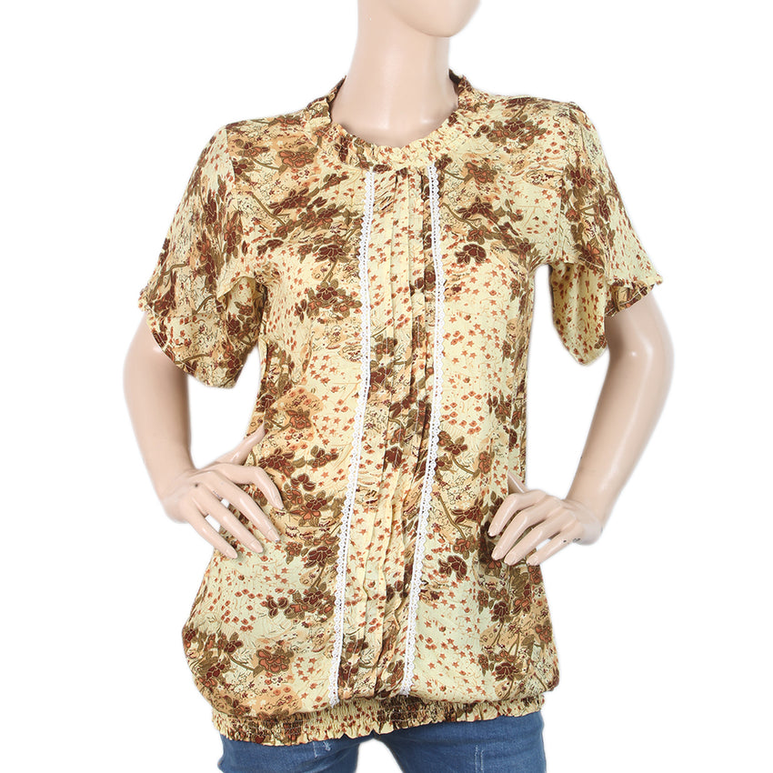 Women Western Top - Yellow, Women, T-Shirts And Tops, Chase Value, Chase Value