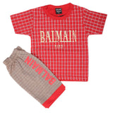 Boys Short Suit - Red, Kids, Boys Sets And Suits, Chase Value, Chase Value