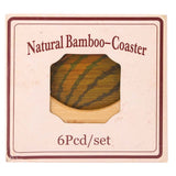 Natural Bamboo Coaster 6 Pcs Set - Camel, Home & Lifestyle, Kitchen Tools And Accessories, Chase Value, Chase Value
