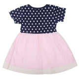 Newborn Girls Half Sleeves Frock - Navy Blue, Kids, Newborn Girls Frocks, Chase Value, Chase Value