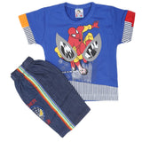 Newborn Boys Half Sleeves Suit - Royal Blue, Kids, NB Boys Sets And Suits, Chase Value, Chase Value