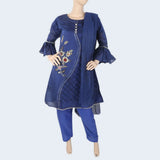 Women's Fancy 03 Pcs Suit - Royal Blue, Women, Shalwar Suits, Chase Value, Chase Value