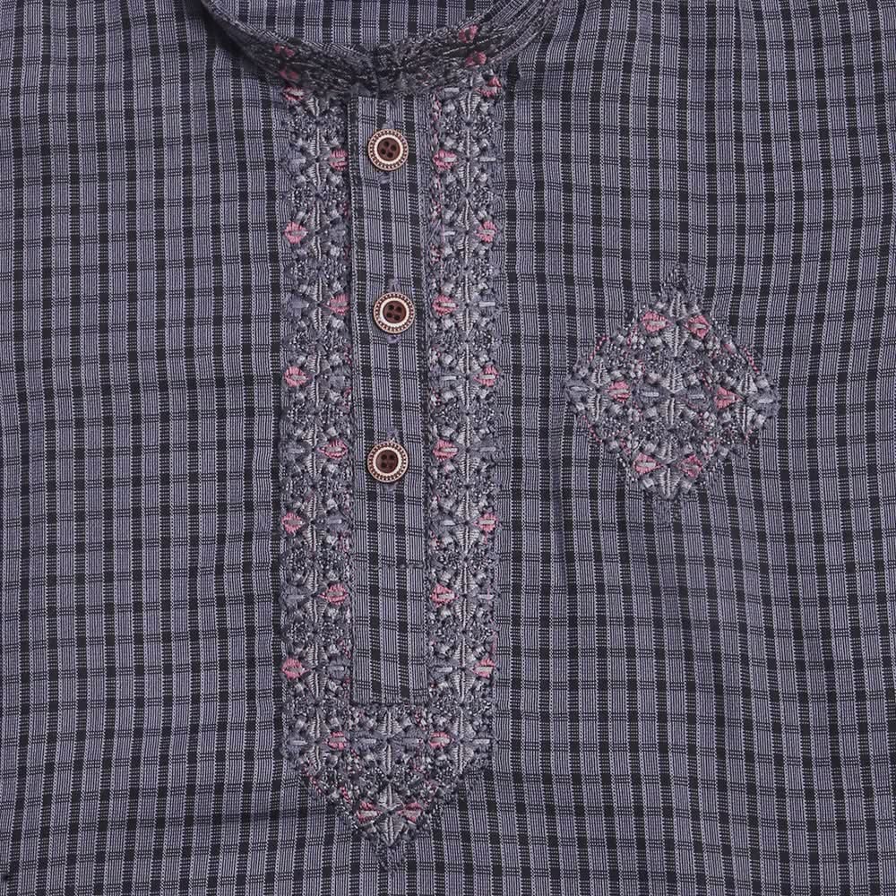 Boys Embroidered Shalwar Suit - Grey, Kids, Boys Shalwar Kameez, Chase Value, Chase Value