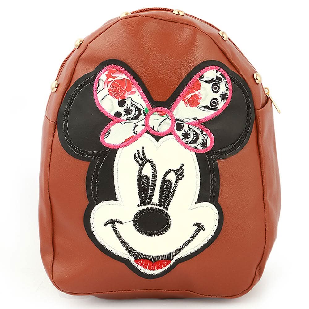 Girls Backpack (7572-A) Brown, Kids, School And Laptop Bags, Chase Value, Chase Value
