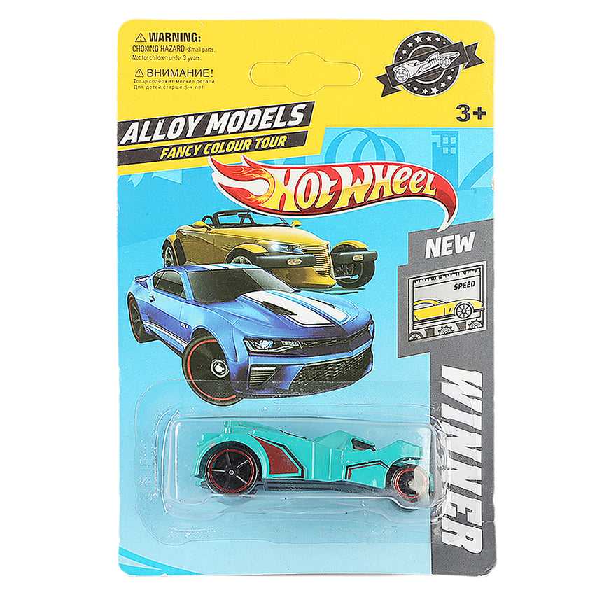 Alloy Slided Racing Car - Sea Green, Kids, Non-Remote Control, Chase Value, Chase Value