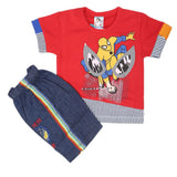 Newborn Boys Half Sleeves Suit - Red, Kids, NB Boys Sets And Suits, Chase Value, Chase Value