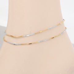 Women's Anklet - Golden & Silver, Women, Foot Jewellery, Chase Value, Chase Value
