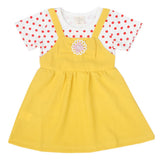 Newborn Girls Half Sleeves Frock - Mustard, Kids, Newborn Girls Frocks, Chase Value, Chase Value