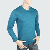 Men's Round Neck Full Sleeves T-Shirt - Aqua, Men, T-Shirts And Polos, Chase Value, Chase Value