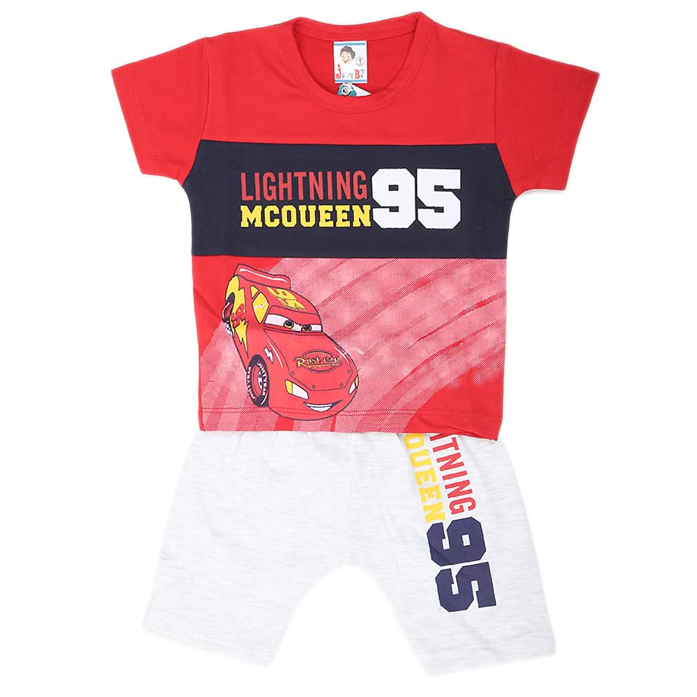 Newborn Boys Half Sleeves Suit - Red, Kids, NB Boys Sets And Suits, Chase Value, Chase Value