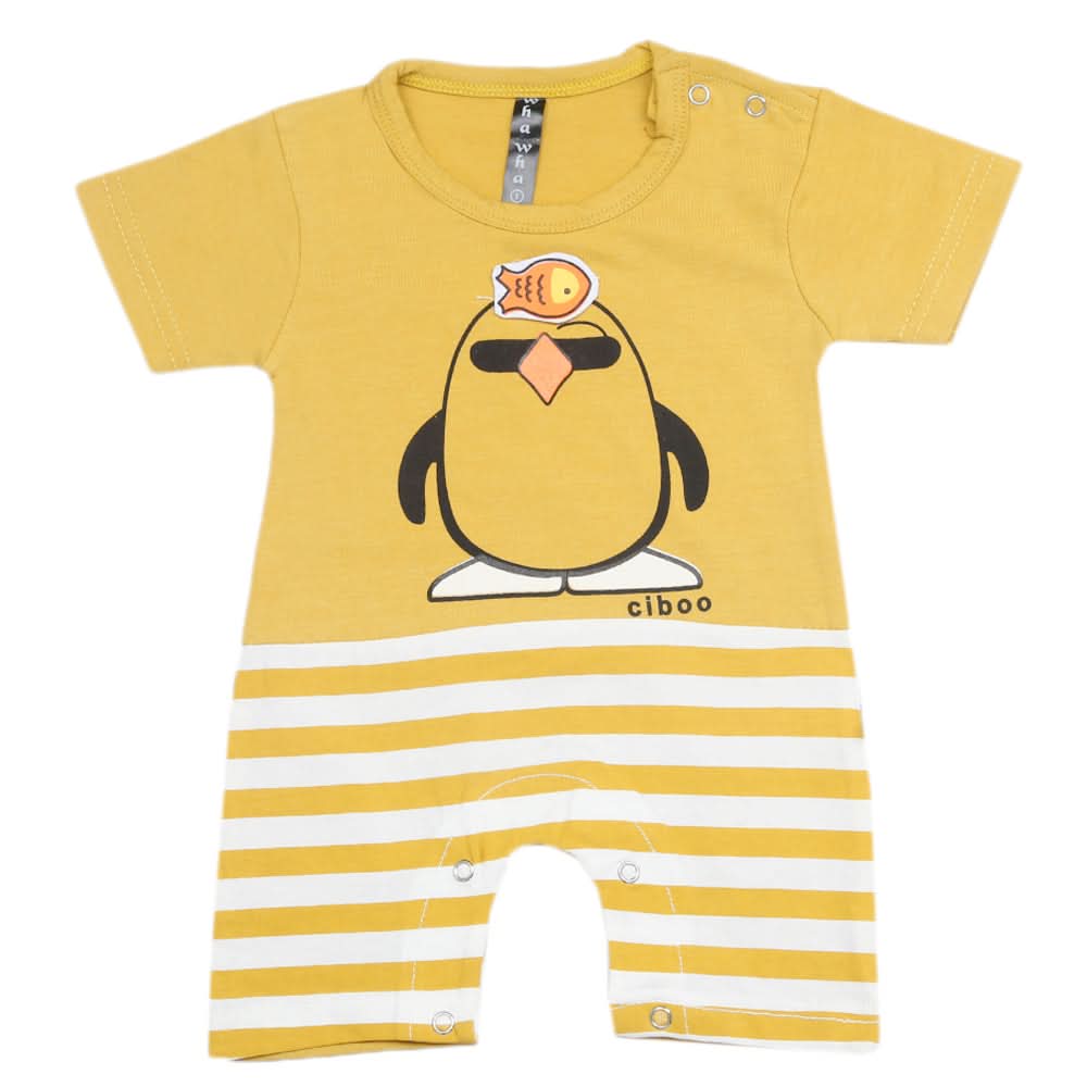 Newborn Boys Romper - Mustard, Kids, Newborn Boys Rompers, Chase Value, Chase Value
