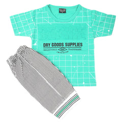 Boys Short Suit - Green, Kids, Boys Sets And Suits, Chase Value, Chase Value