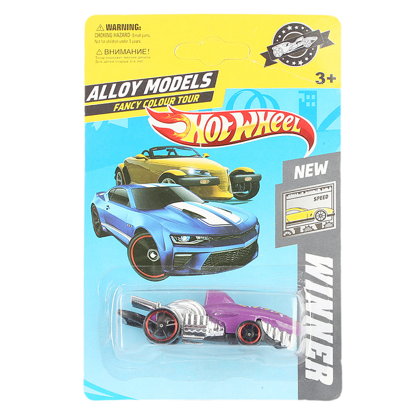 Alloy Slided Racing Car - Purple, Kids, Non-Remote Control, Chase Value, Chase Value