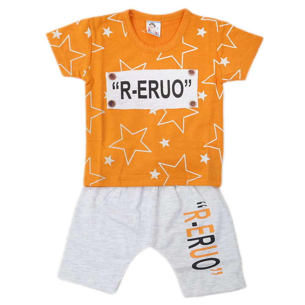 Newborn Boys Half Sleeves Suit - Yellow, Kids, NB Boys Sets And Suits, Chase Value, Chase Value