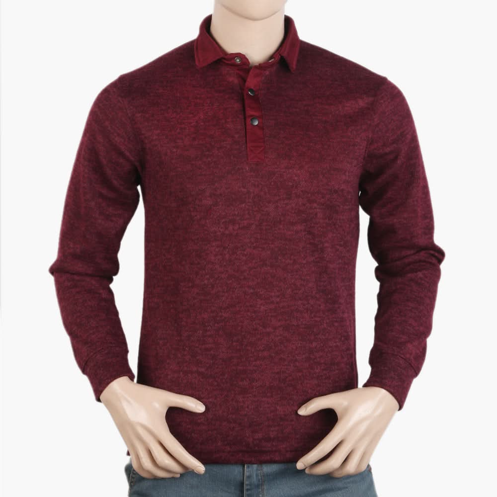 Men's Jumper - Maroon, Men's Sweater & Sweat Shirts, Chase Value, Chase Value
