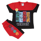 Newborn Boys Half Sleeves Suit - Red, Kids, NB Boys Sets And Suits, Chase Value, Chase Value
