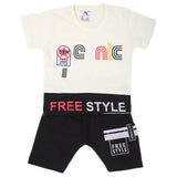 Newborn Boys Half Sleeves Suit - White, Kids, NB Boys Sets And Suits, Chase Value, Chase Value