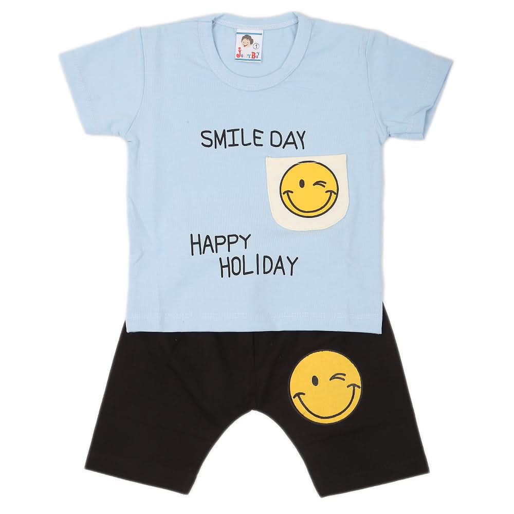 Newborn Boys Half Sleeves Suit - Blue, Kids, NB Boys Sets And Suits, Chase Value, Chase Value