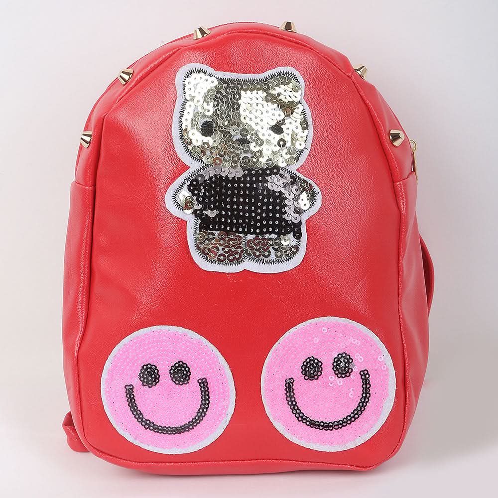 Girls Backpack 7572B - Red, Kids, School And Laptop Bags, Chase Value, Chase Value