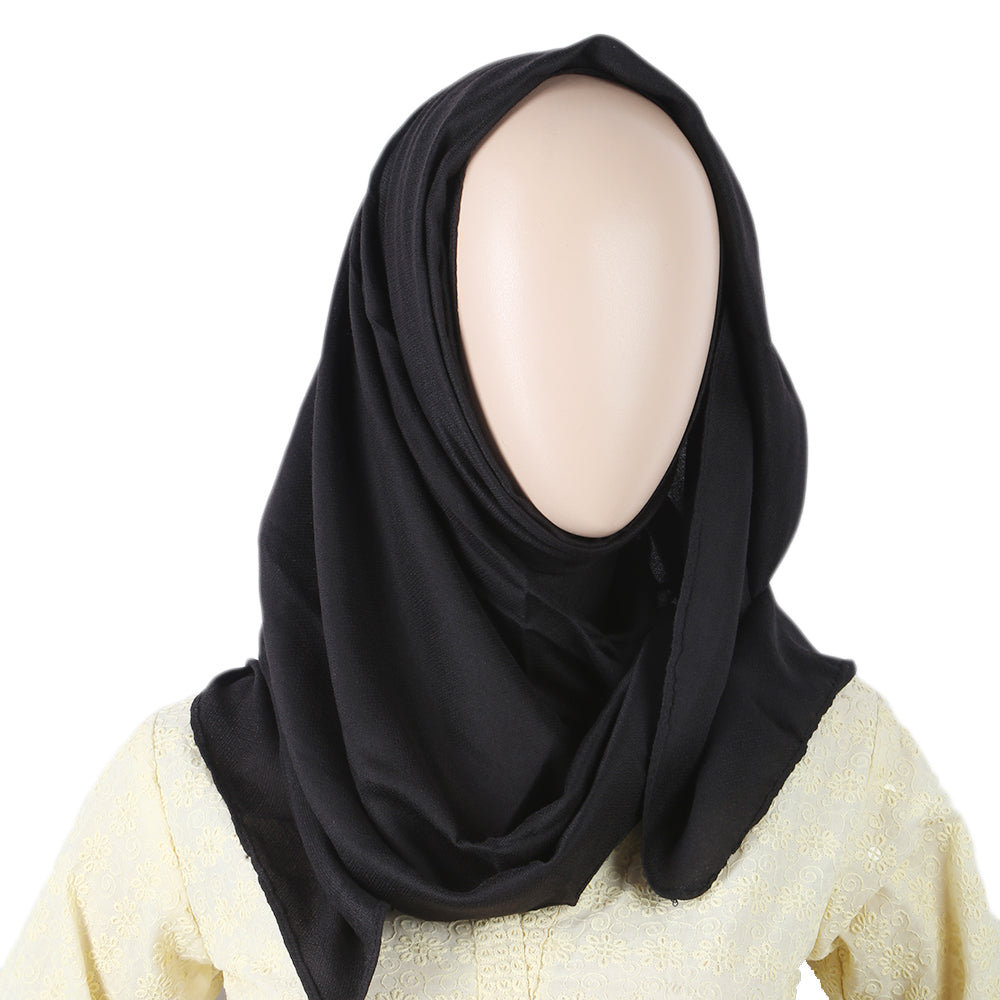Women's Silk Scarf - Black, Women, Shawls And Scarves, Chase Value, Chase Value