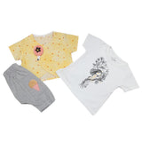 Newborn Girls Half Sleeves Suit - Yellow, Kids, Newborn Girls Sets And Suits, Chase Value, Chase Value