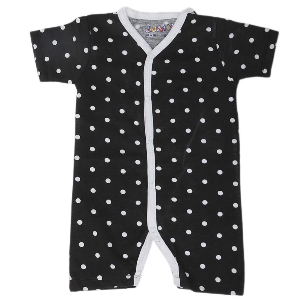 Newborn Girls Fancy Romper Aop - Black, Kids, NB Girls Rompers, Chase Value, Chase Value