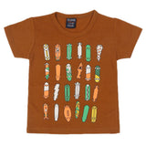 Boys Half Sleeves T-Shirt - Brown, Boys T-Shirts, Chase Value, Chase Value
