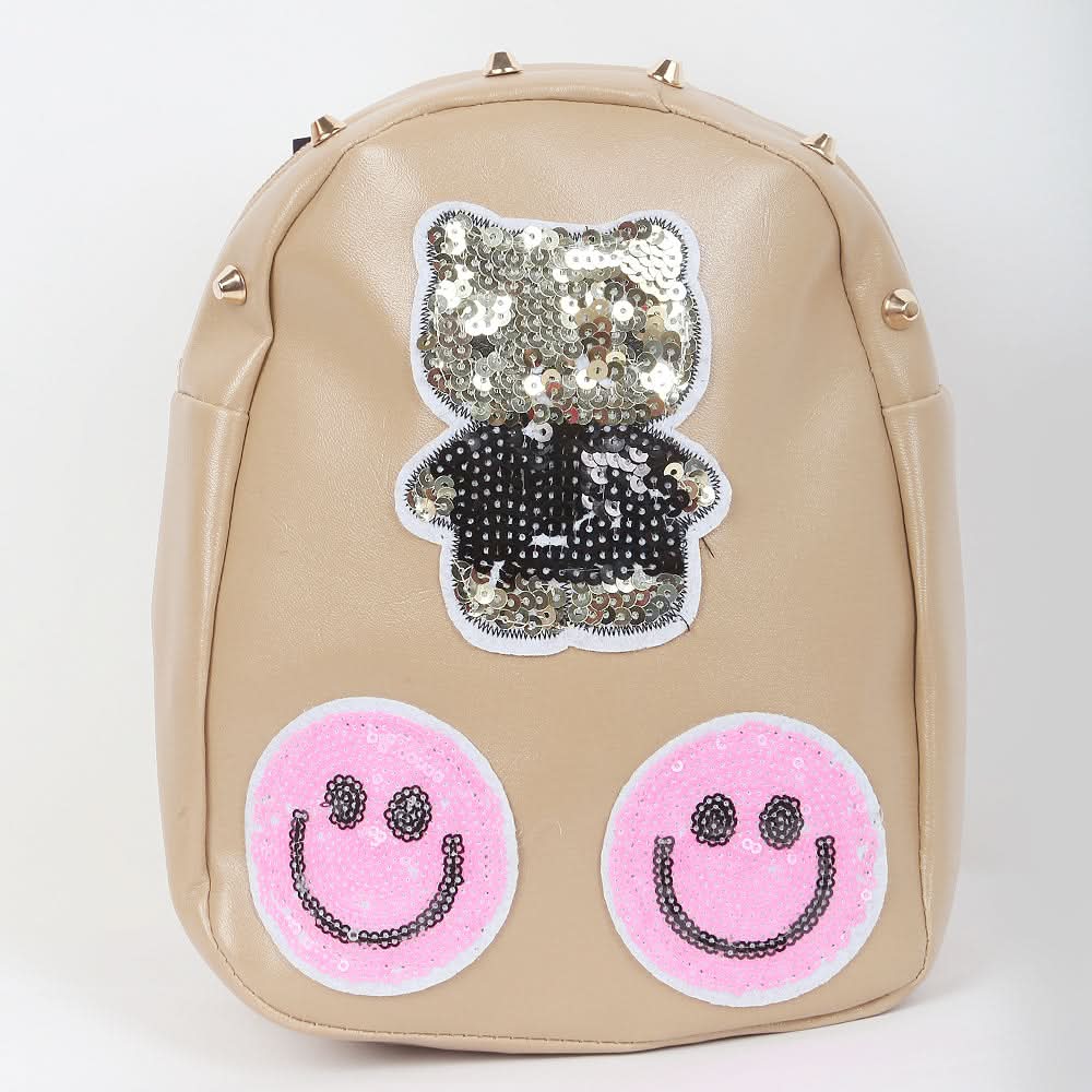 Girls Backpack 7572B - Beige, Kids, School And Laptop Bags, Chase Value, Chase Value