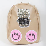 Girls Backpack 7572B - Beige, Kids, School And Laptop Bags, Chase Value, Chase Value