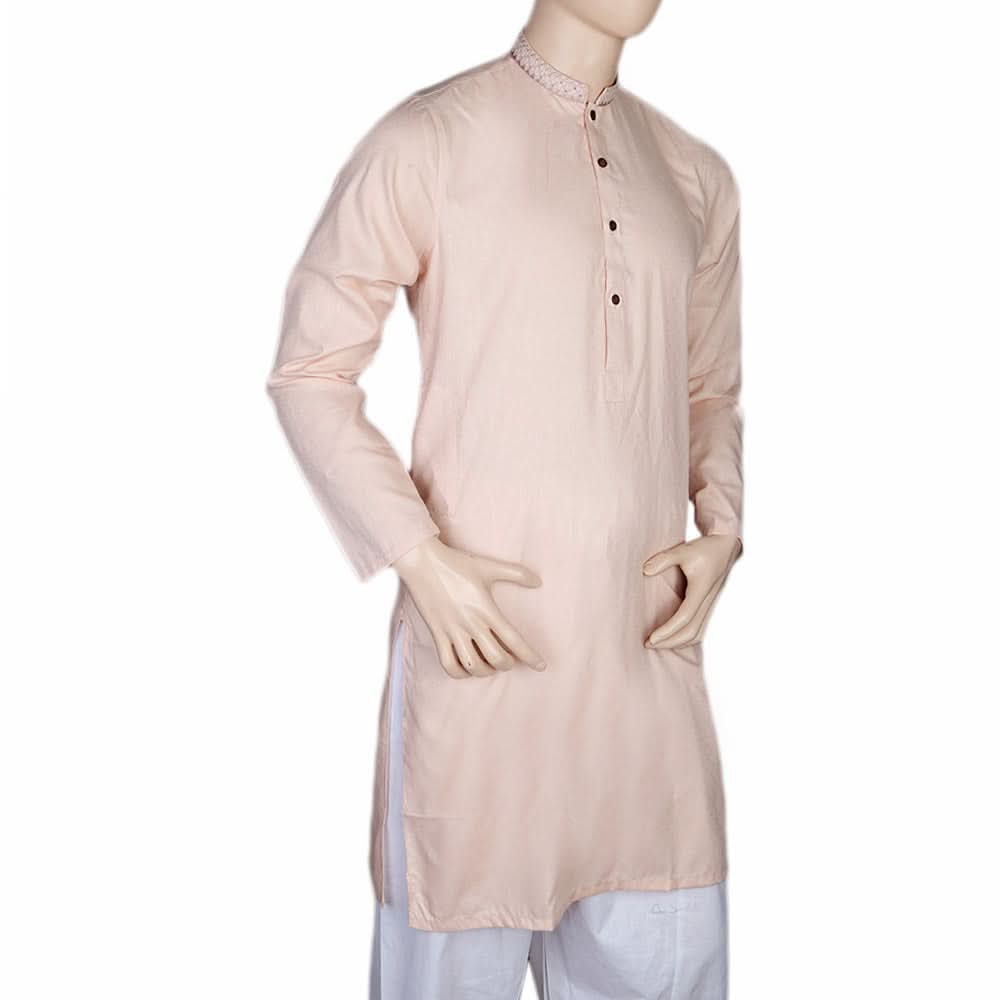 Mashriq EMB Kurta For Men - T.Pink, Men, Kurtas, Chase Value, Chase Value