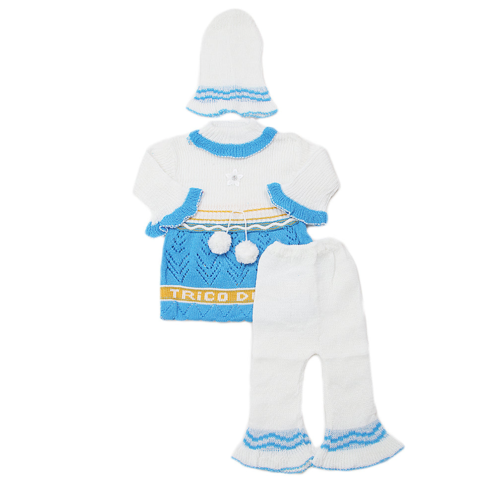 Newborn Girls Irani Suit - Blue, Kids, NB Girls Sets And Suits, Chase Value, Chase Value