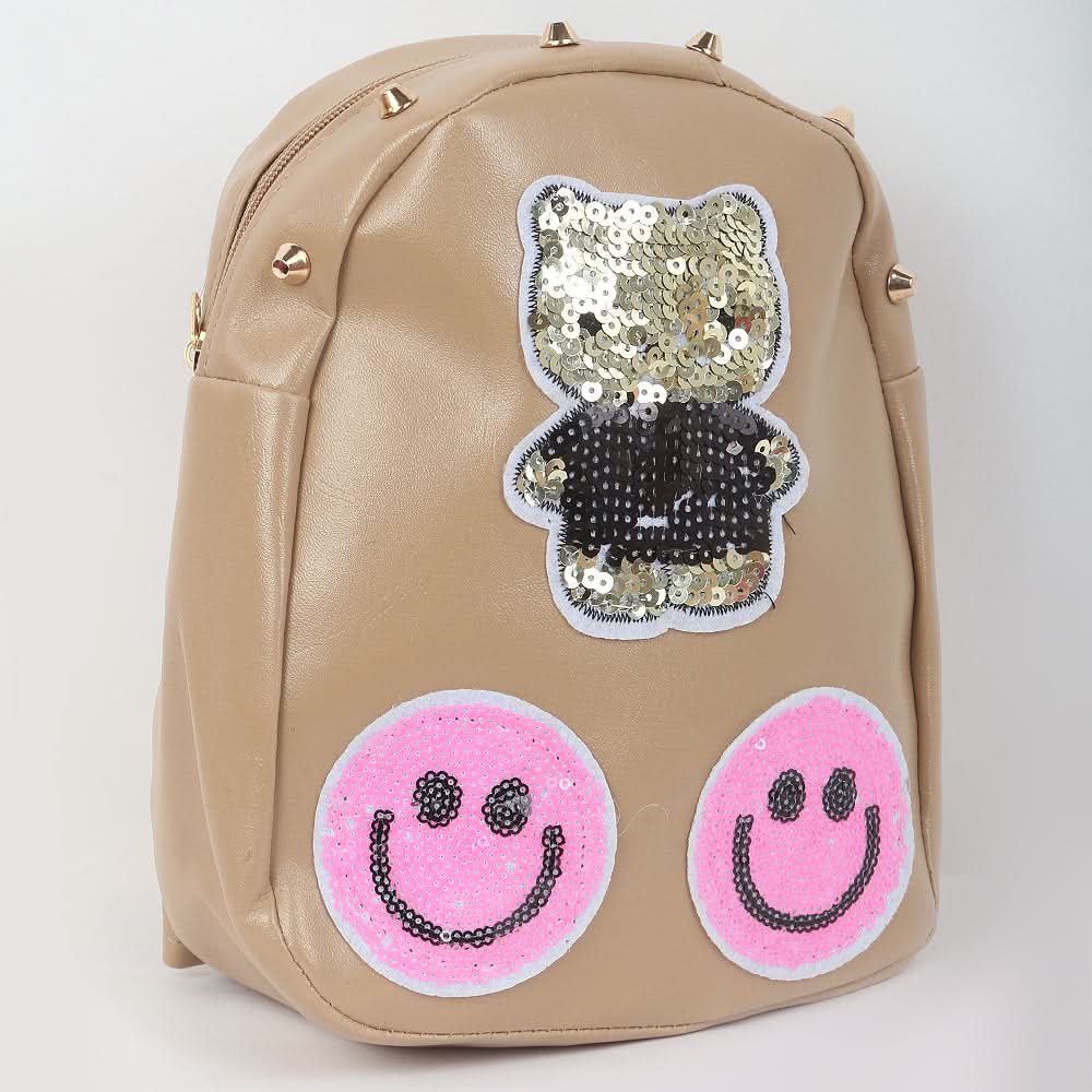 Girls Backpack 7572B - Beige, Kids, School And Laptop Bags, Chase Value, Chase Value