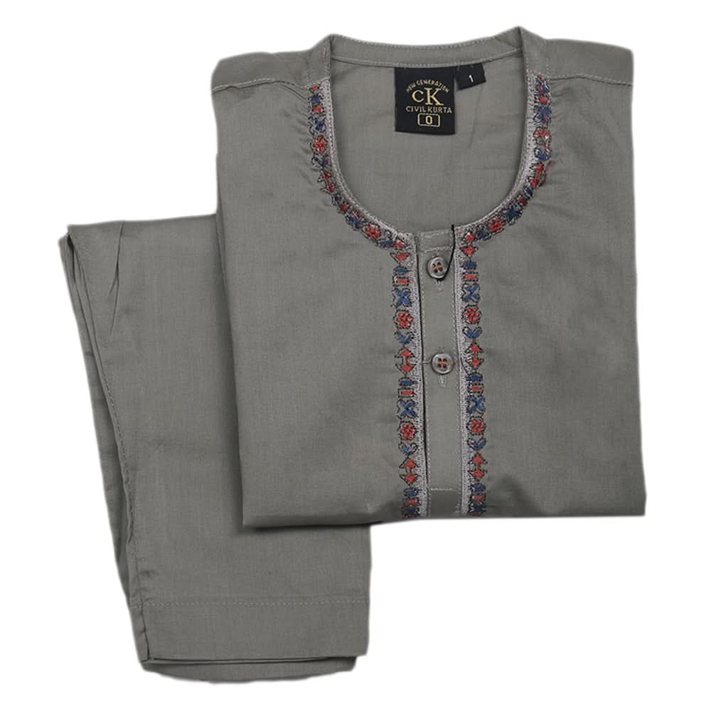 Newborn Boys Shalwar Suit - Dark Grey, Kids, Newborn Boys Shalwar Suits, Chase Value, Chase Value