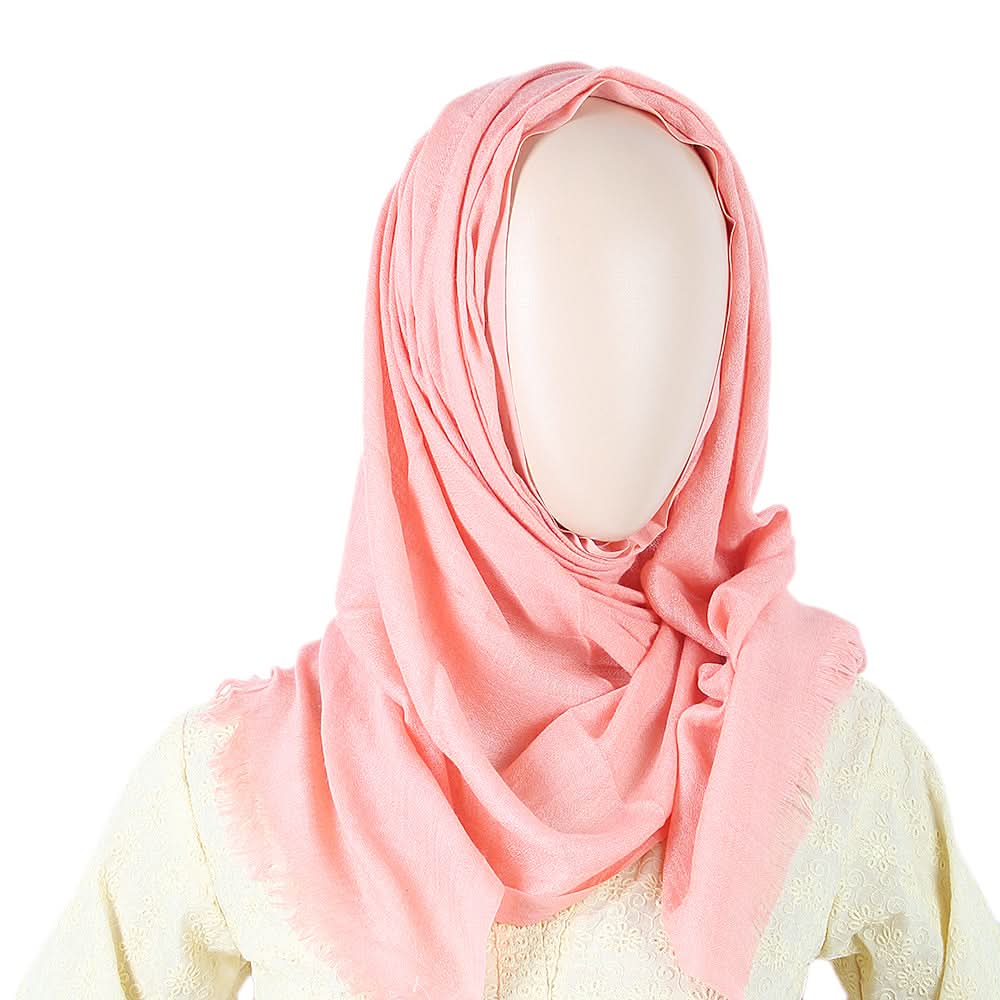 Women's Plain Scarf - Peach, Women, Shawls And Scarves, Chase Value, Chase Value