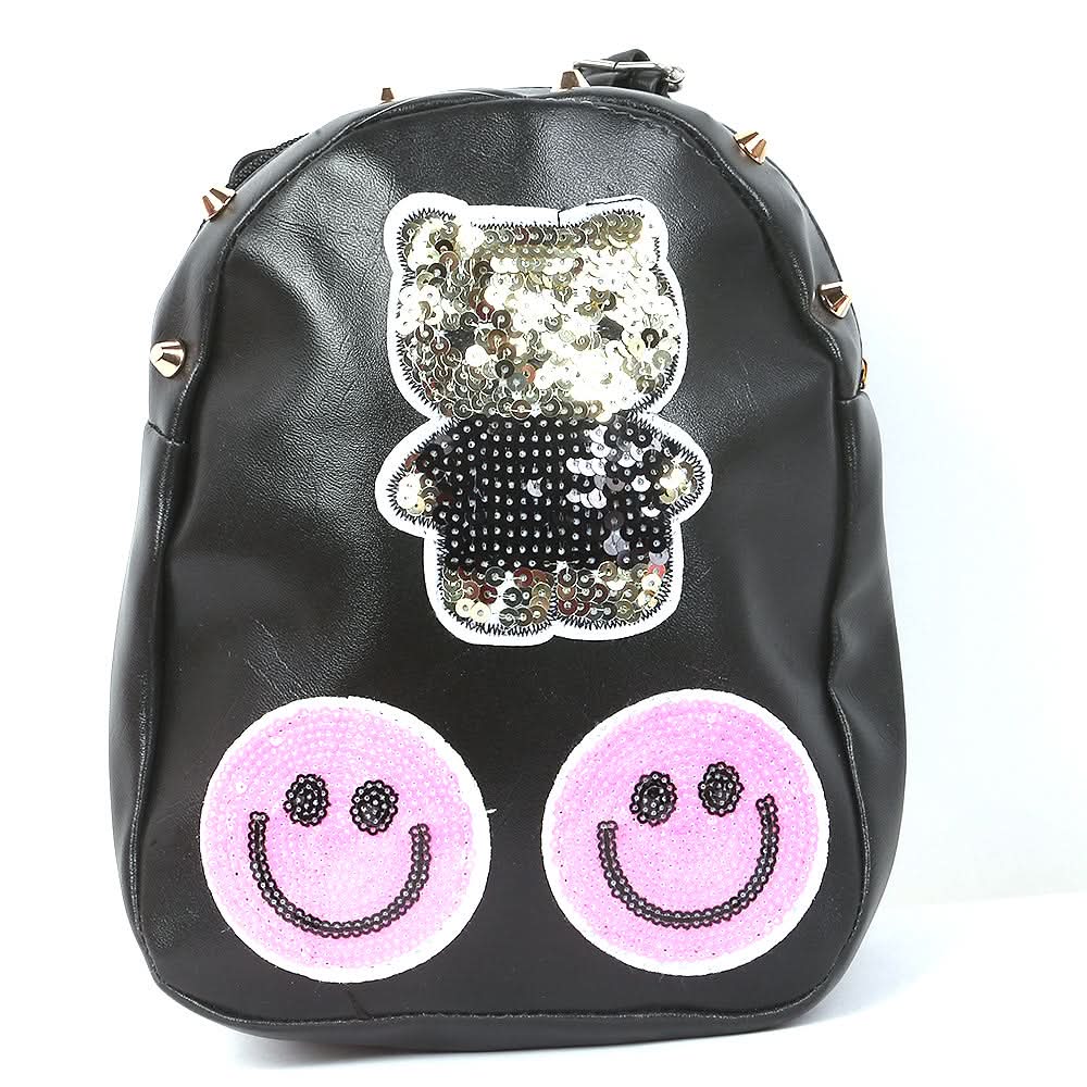 Girls Backpack 7572B - Black, Kids, School And Laptop Bags, Chase Value, Chase Value