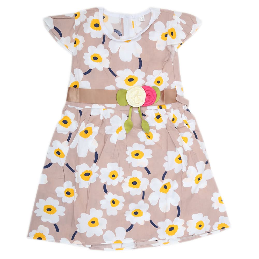Girls Cotton Frock - T-Pink, Kids, Girls Frocks, Chase Value, Chase Value