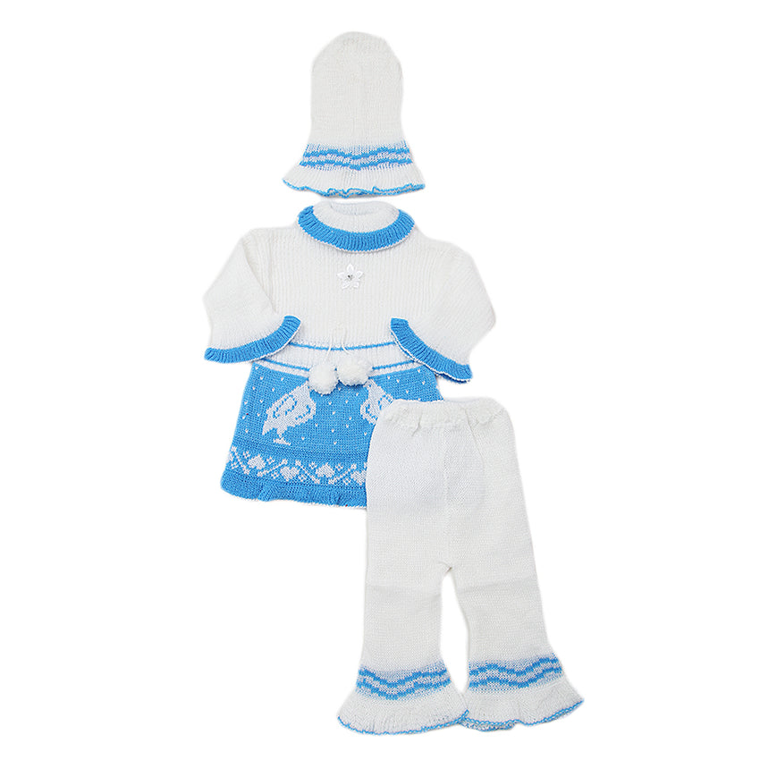 Newborn Girls Irani Suit - Blue, Kids, NB Girls Sets And Suits, Chase Value, Chase Value