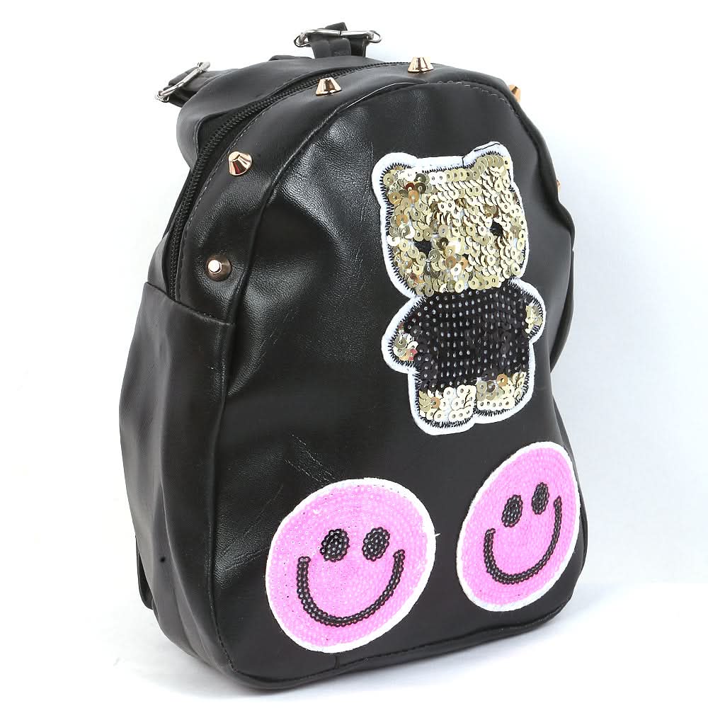 Girls Backpack 7572B - Black, Kids, School And Laptop Bags, Chase Value, Chase Value