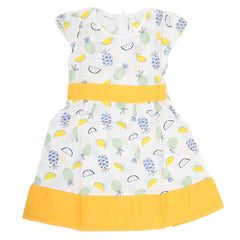 Girls Cotton Frock - Yellow, Kids, Girls Frocks, Chase Value, Chase Value
