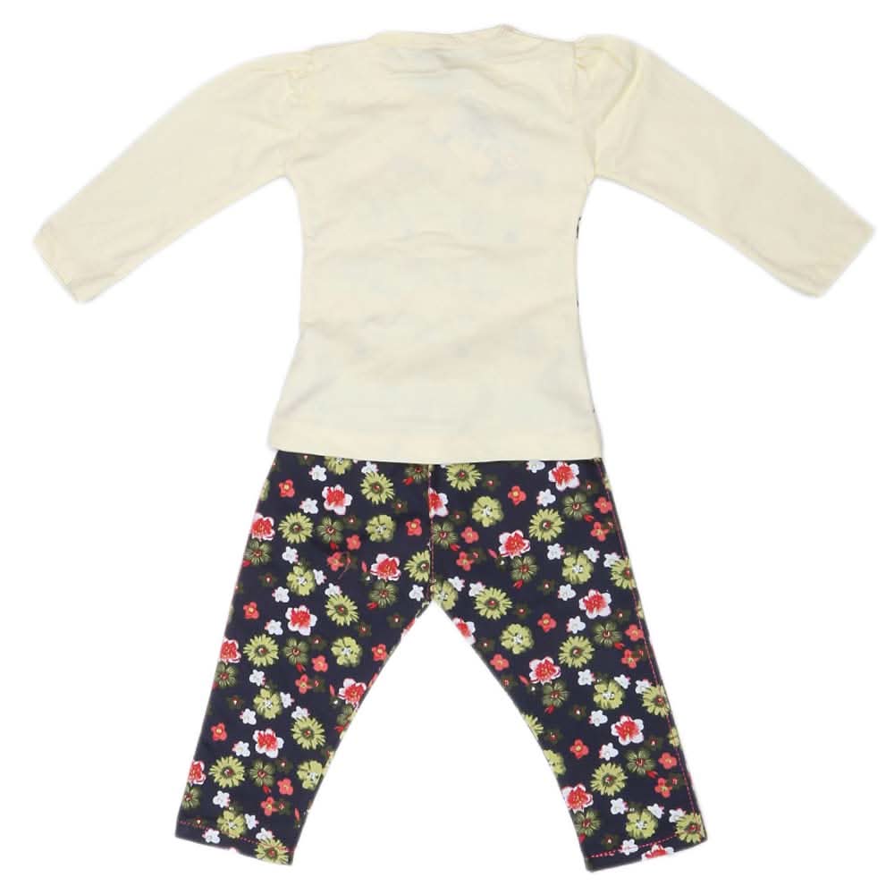 Girls Full Sleeves 2 Piece Suit - Yellow, Kids, Girls Sets And Suits, Chase Value, Chase Value